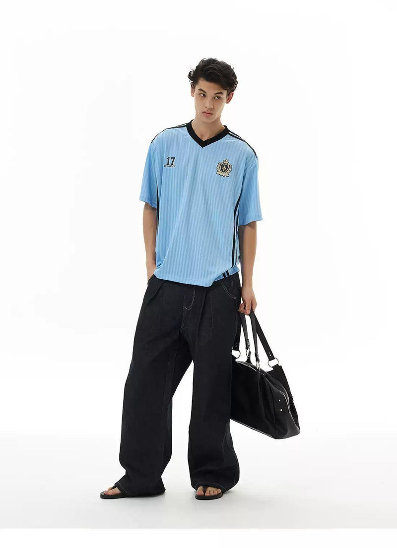 V-Neck Sports Jersey T-Shirt