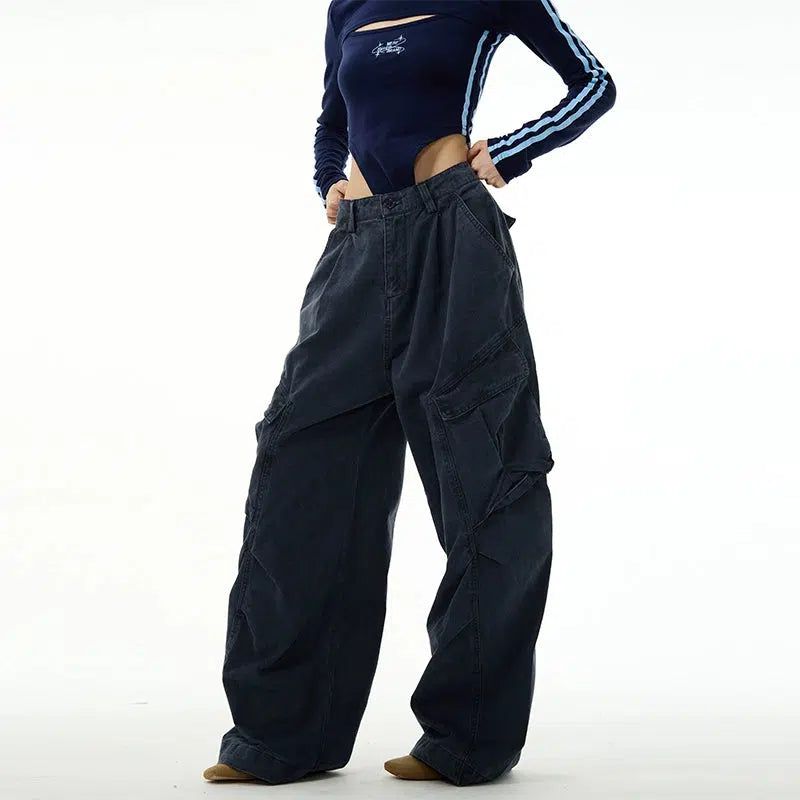 Slant Flap Pocket Cargo Pants