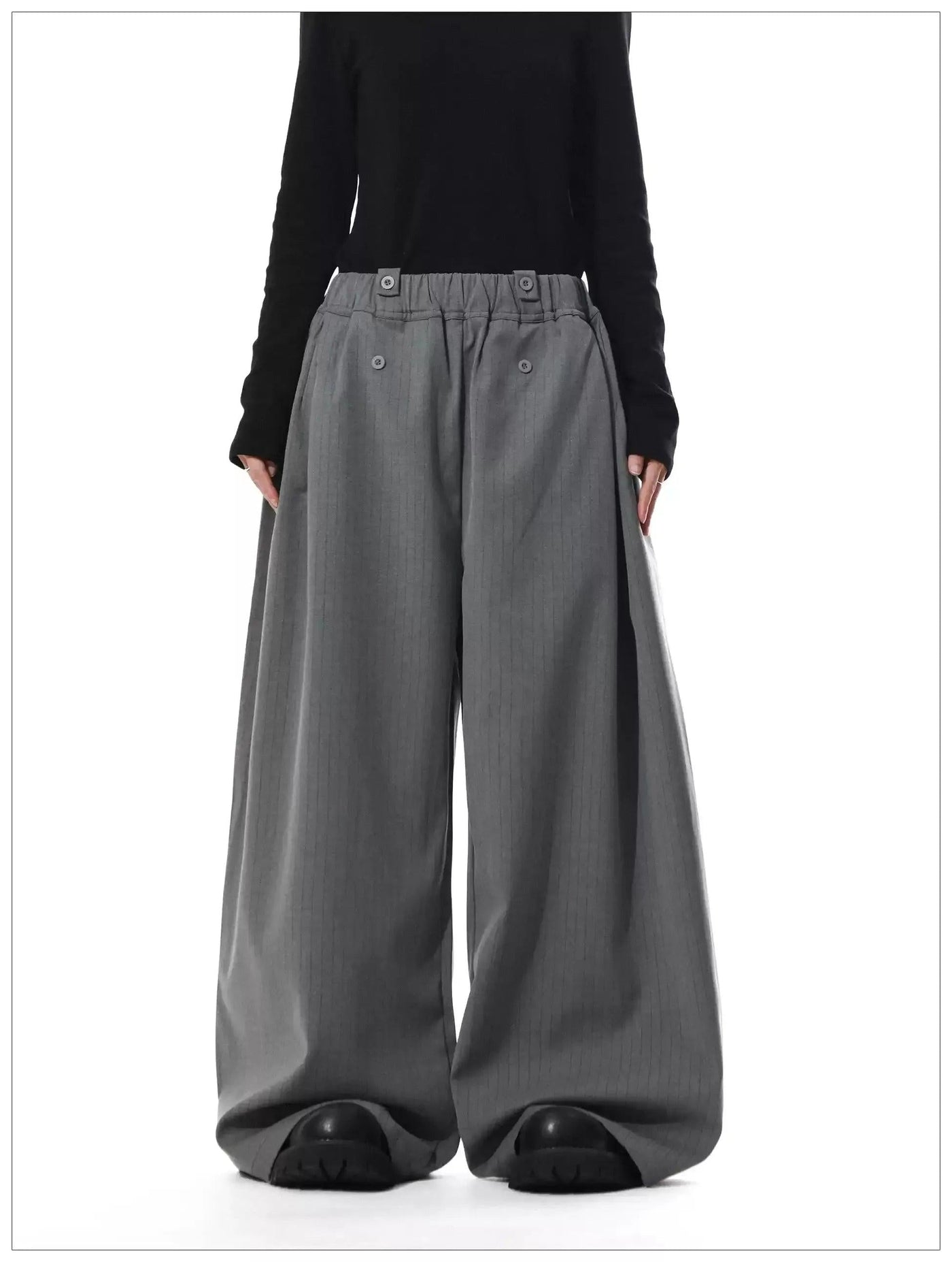 Subtle Striped Loose Fit Pants