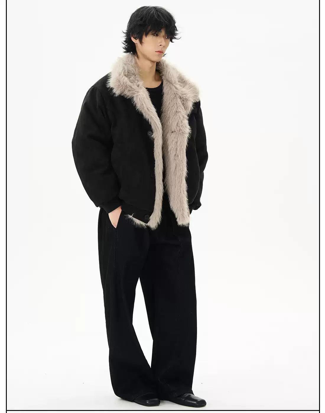 Fur Trimmed Micro Suede Jacket