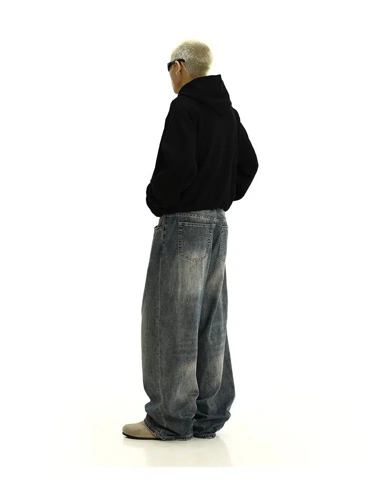Faded Ultra-Wide Jeans