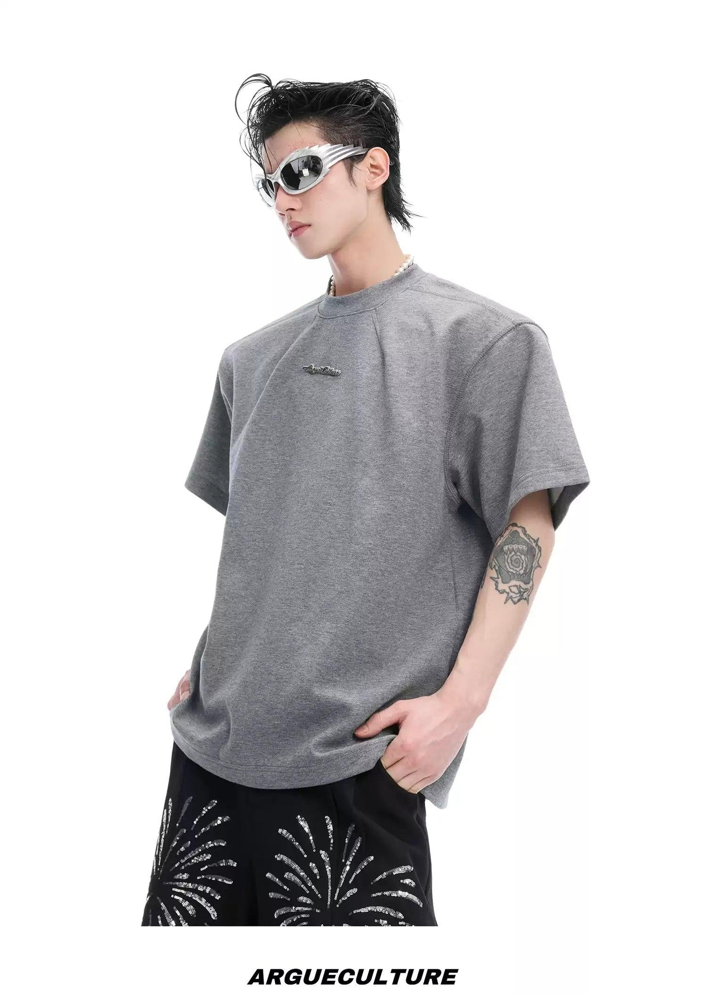 Cursive Metal Logo T-Shirt