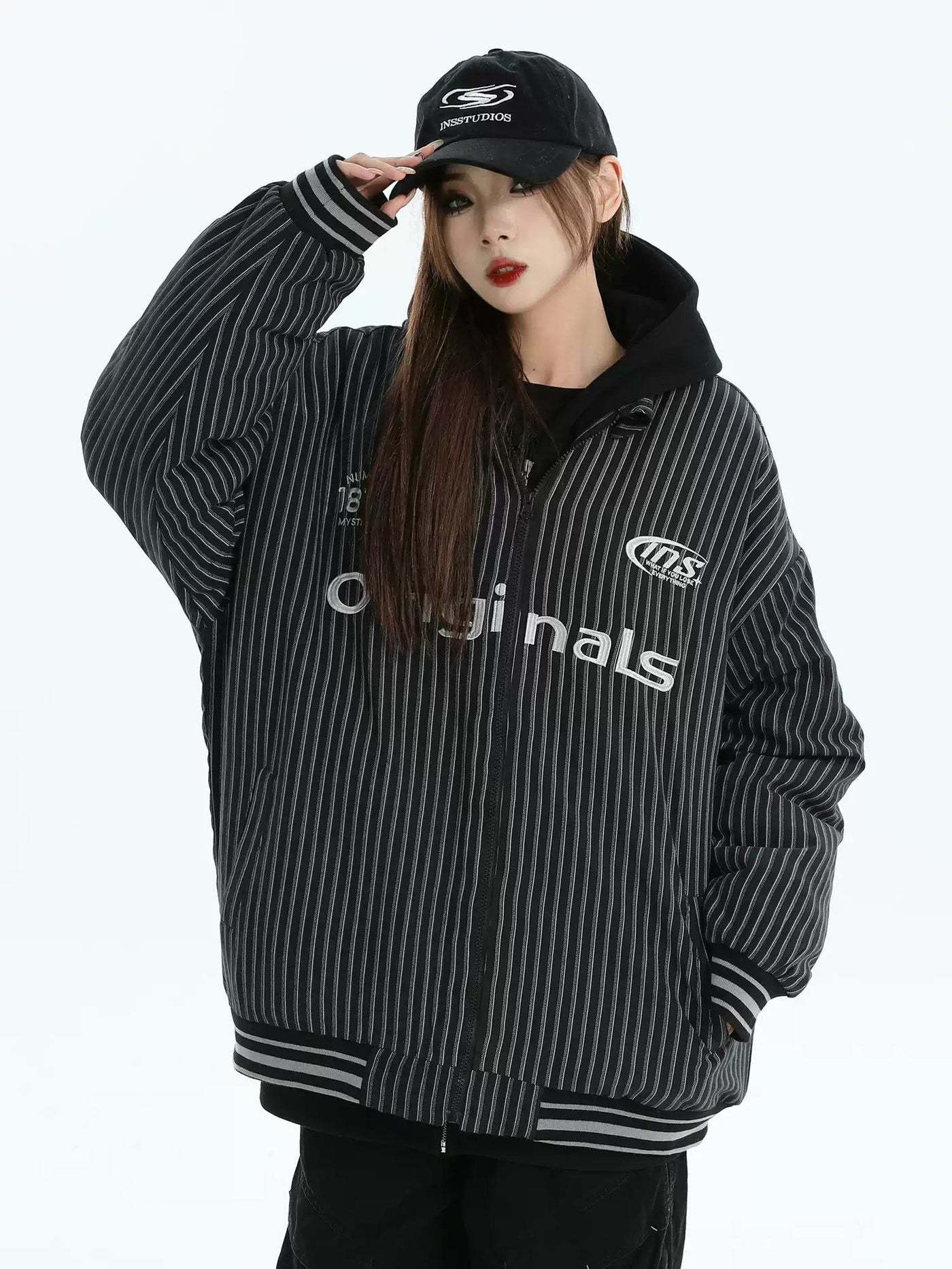 Originals Text Striped Jacket