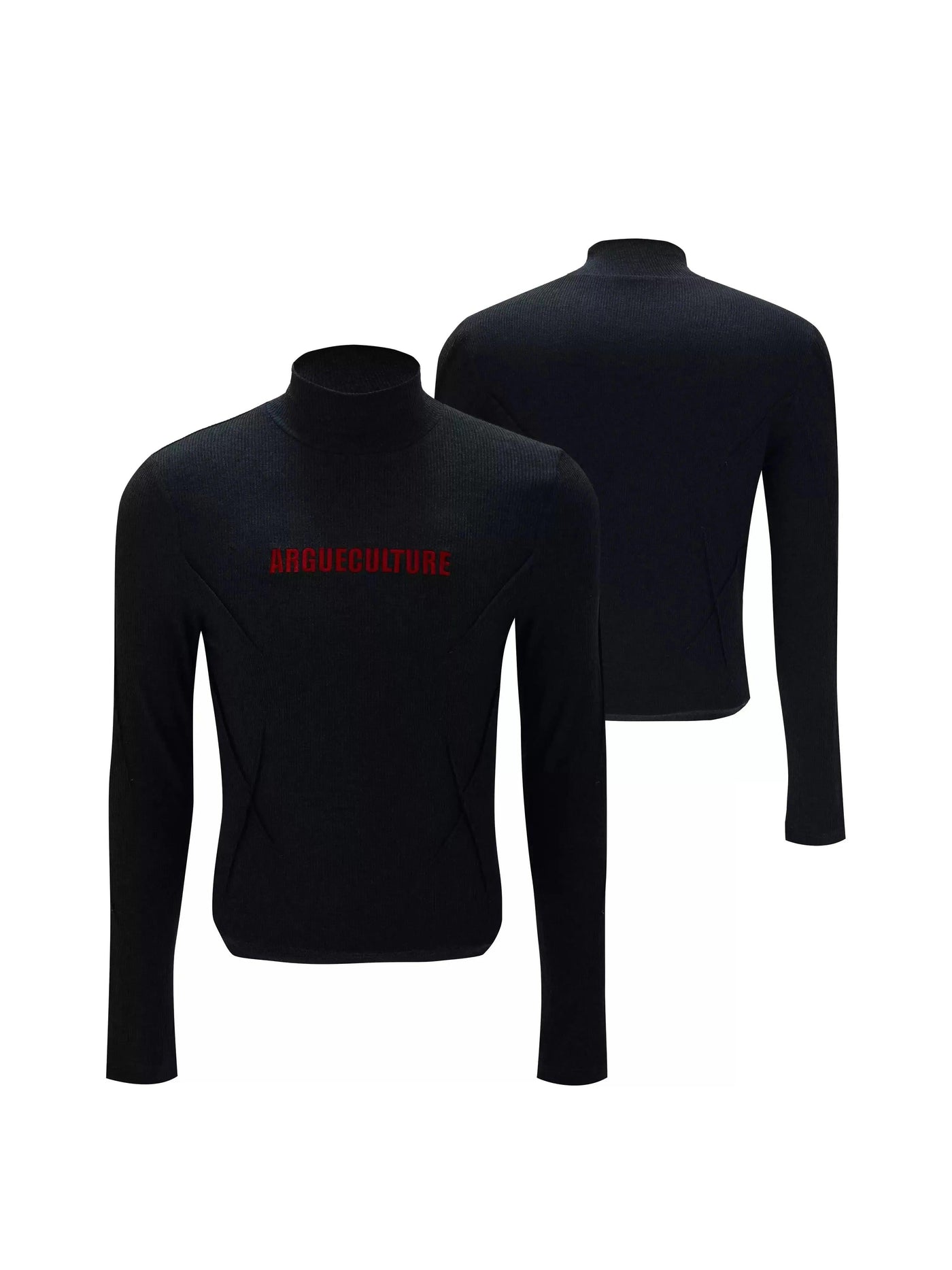 Structured Slim Fit Mockneck
