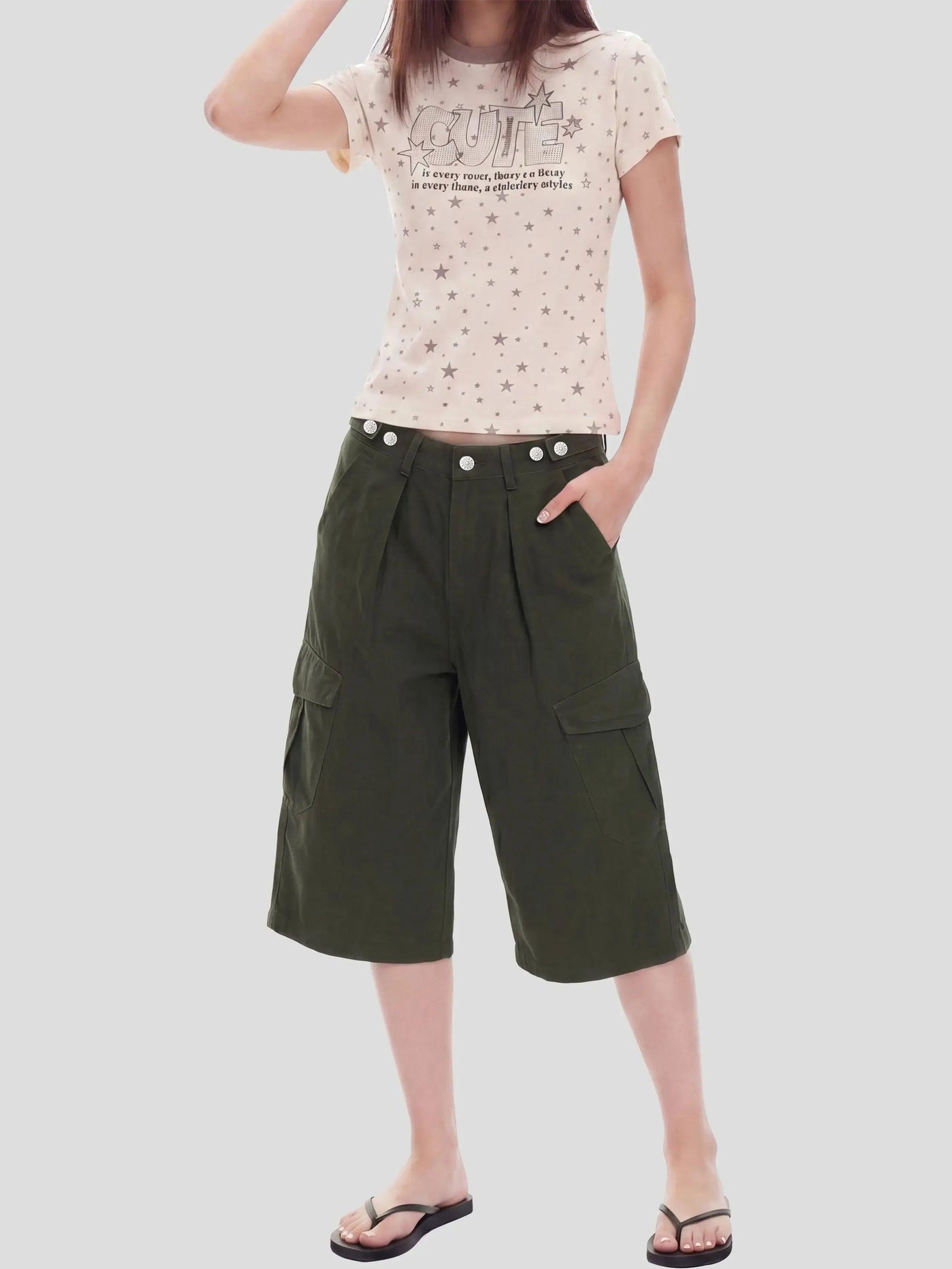 Multi-Pocket Cargo Shorts