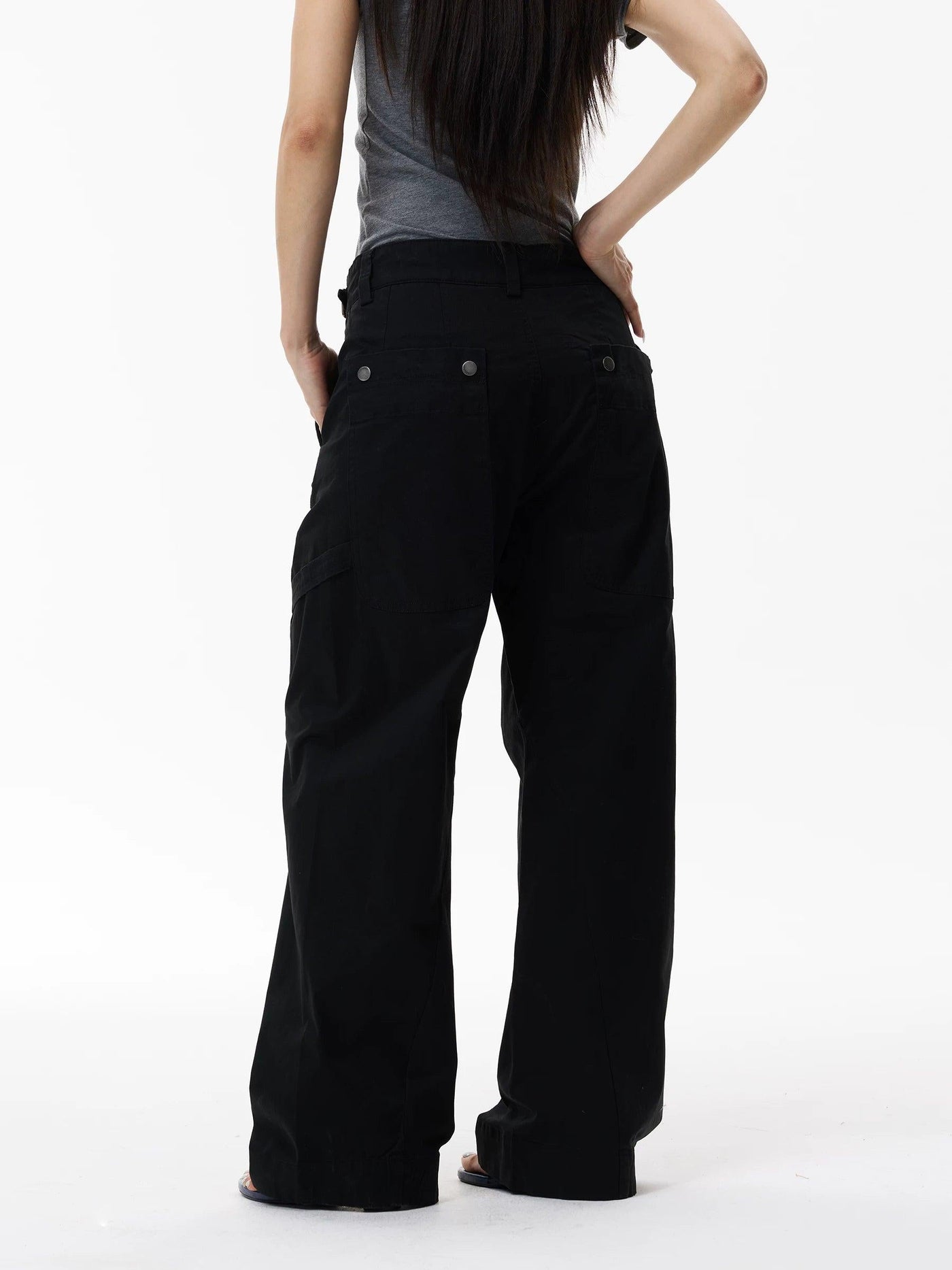 Belted Detail Cargo Pants