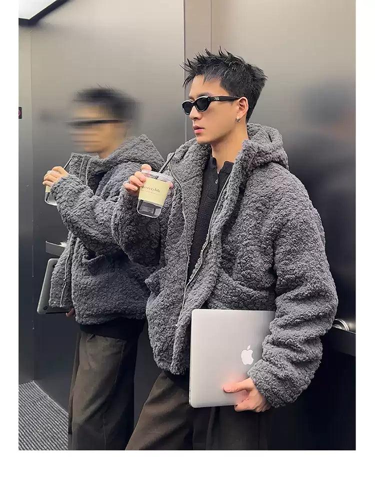 Cozy Hooded Shearling Jacket