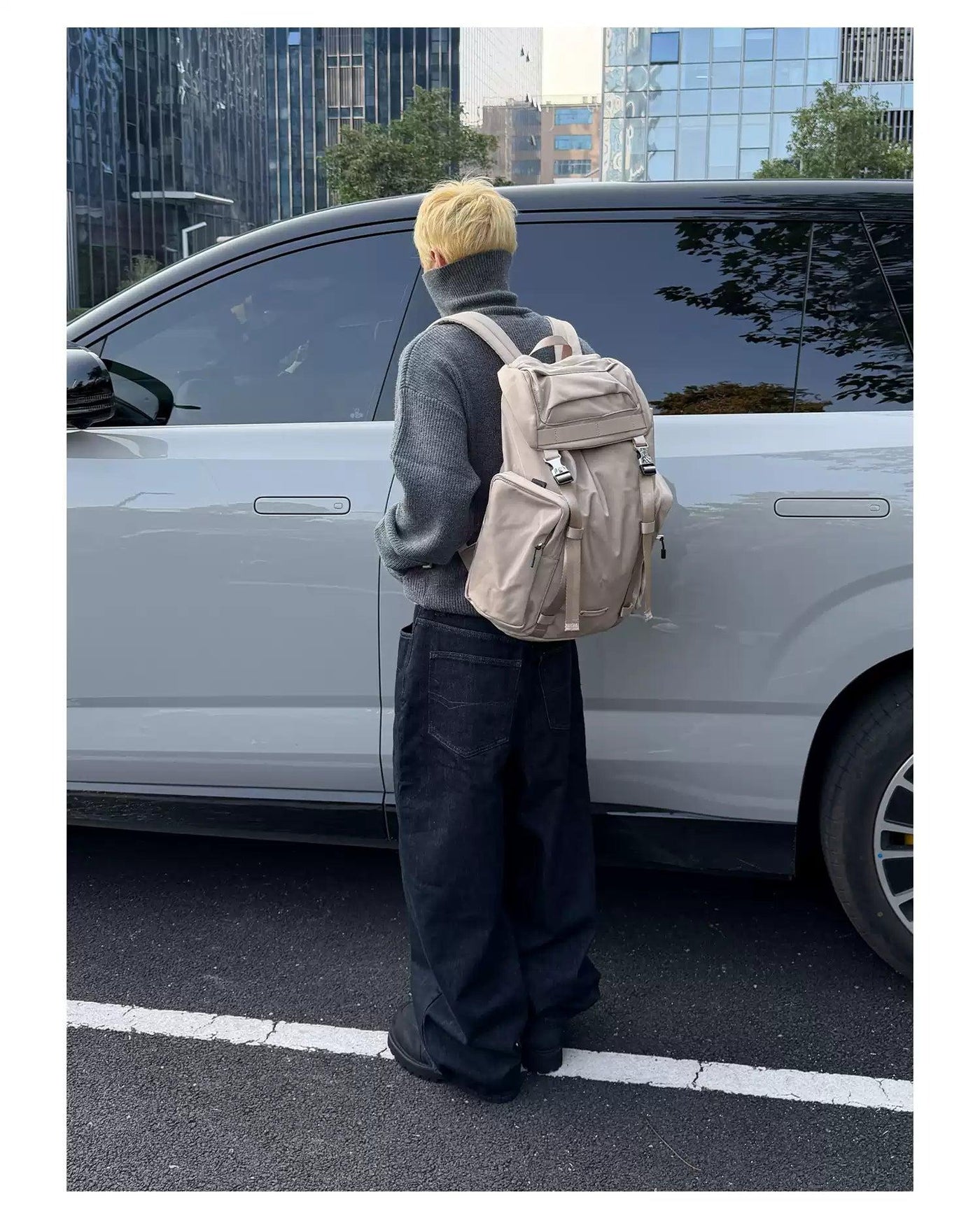 Functional Nylon Backpack