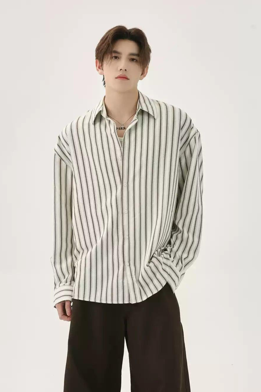 Striped Lines Buttoned Shirt