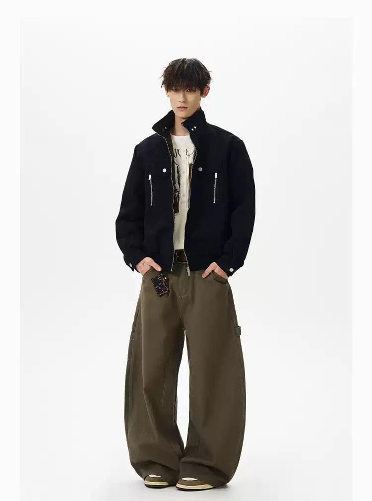 Multi-Detail Plain Color Jacket