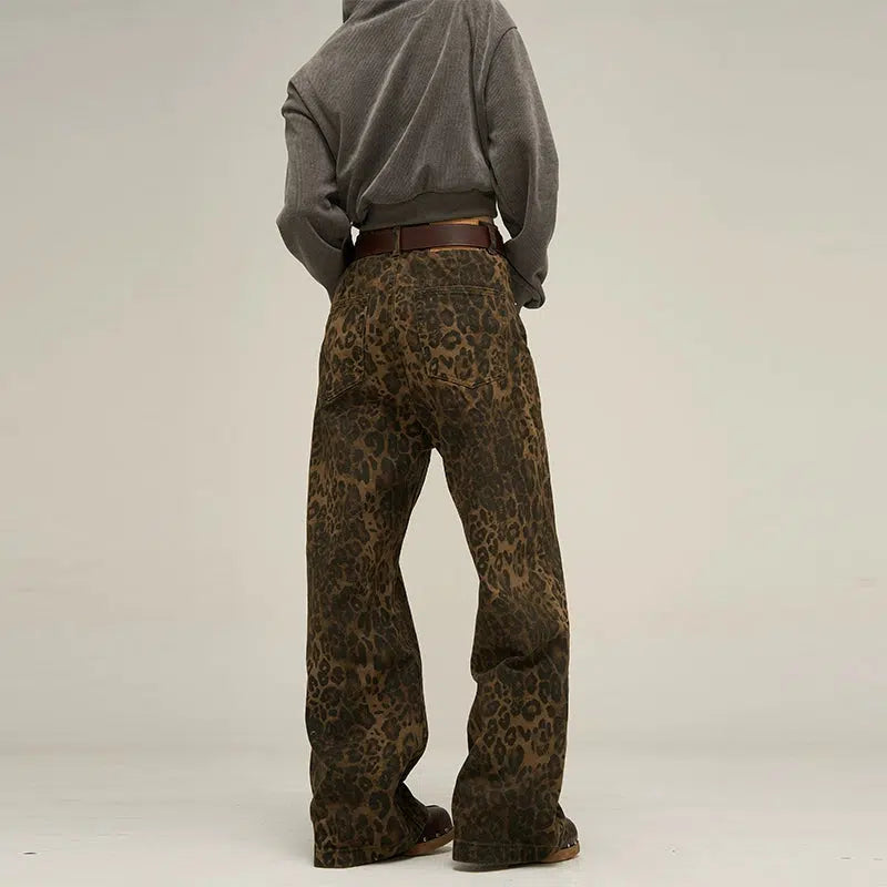 Classic Leopard Bootcut Jeans