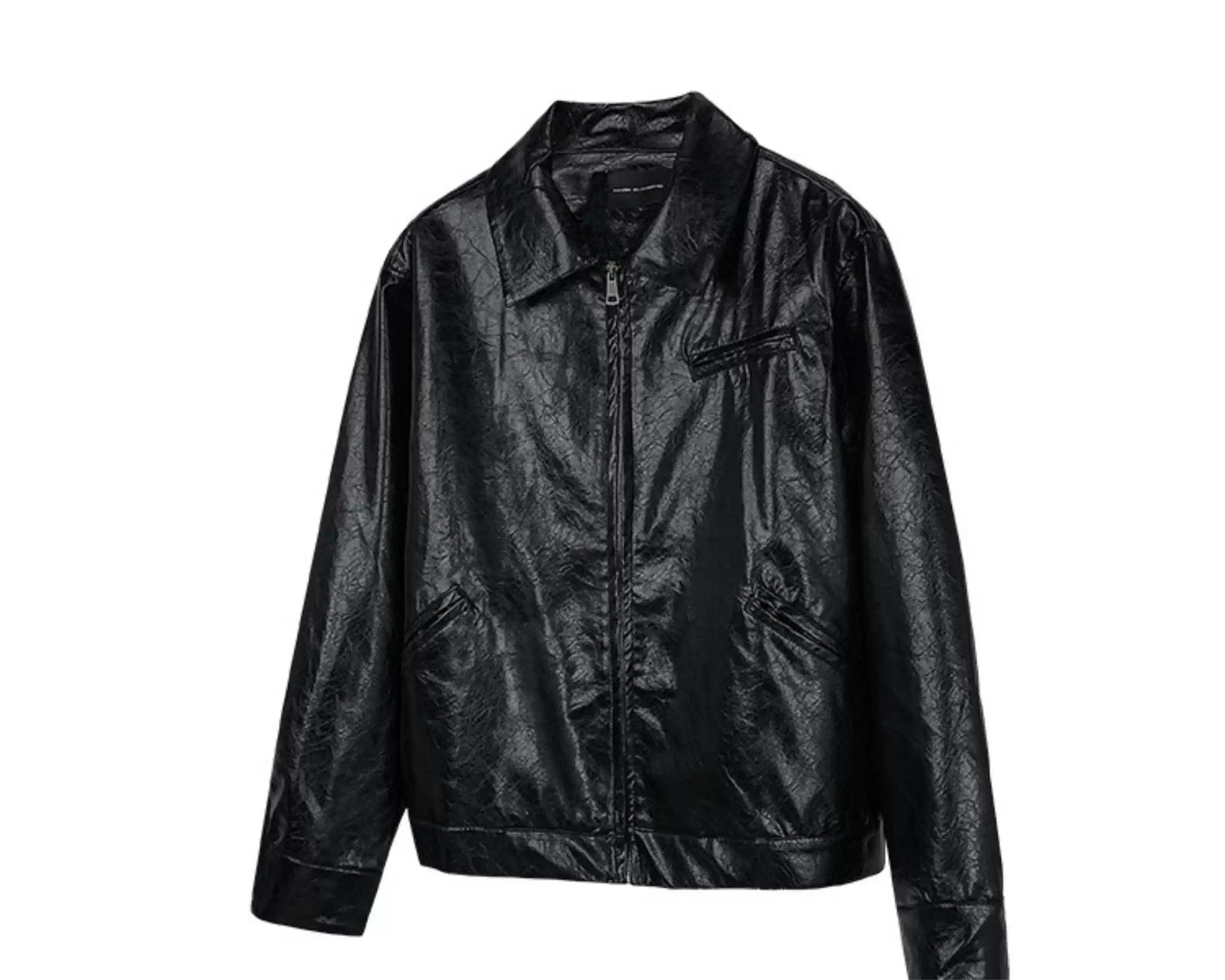Painted Japanese PU Leather Jacket