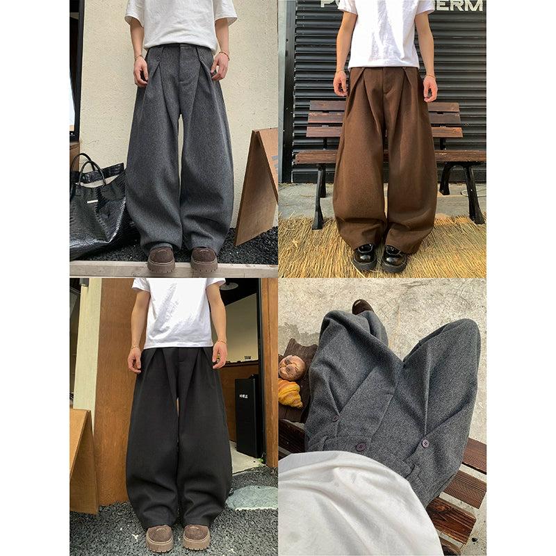 Pleated Baggy Fit Pants