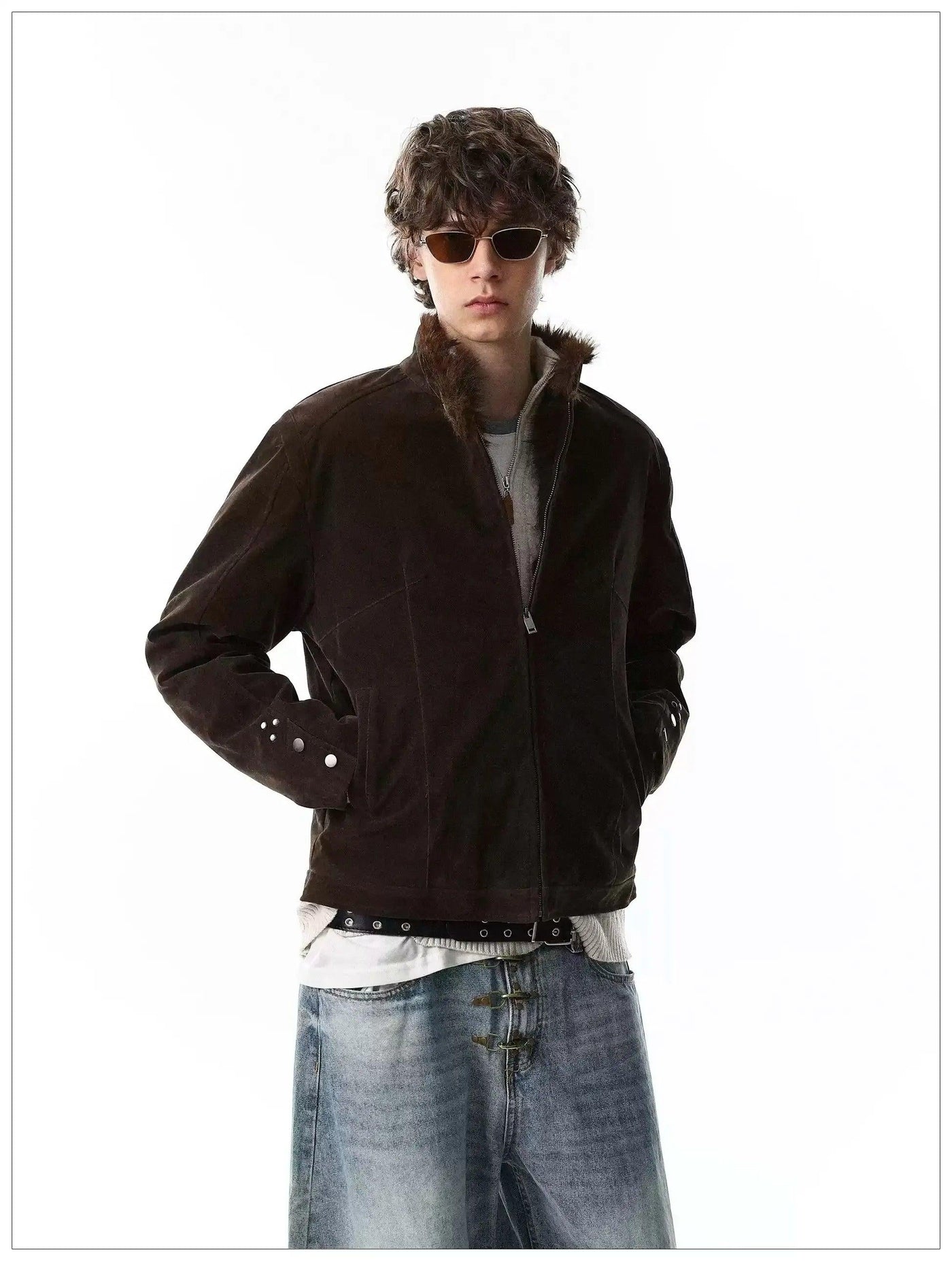 Clean Fit Micro Suede Boxy Jacket