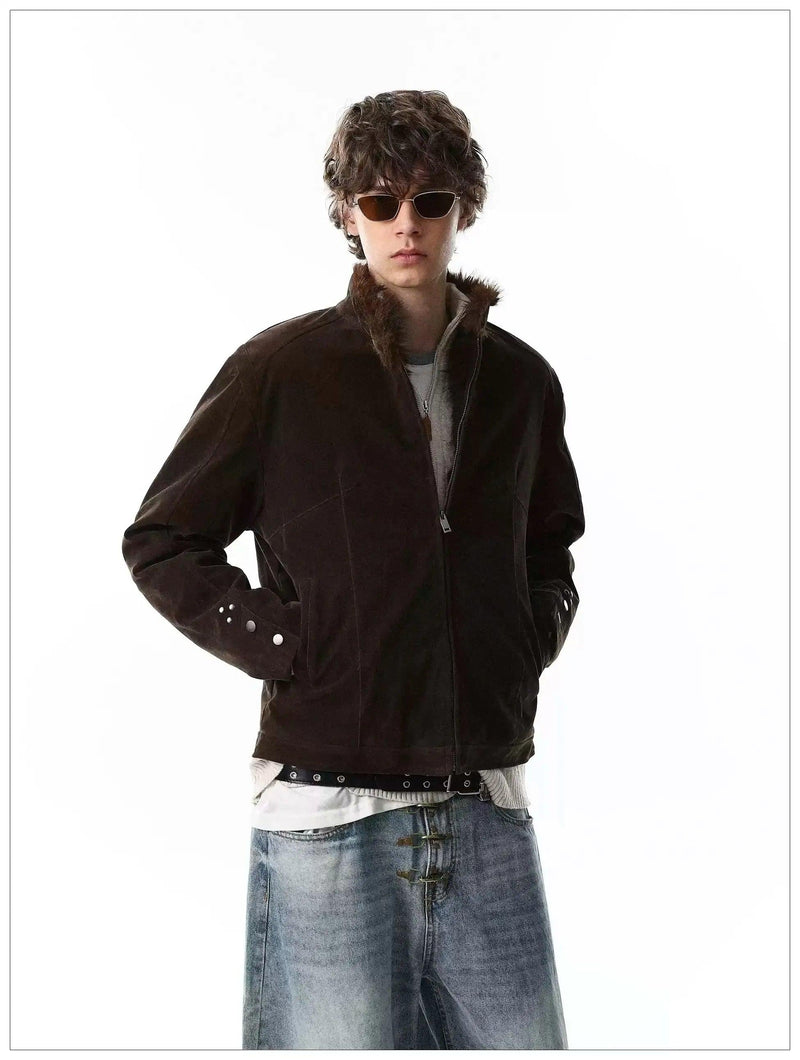 Clean Fit Micro Suede Boxy Jacket