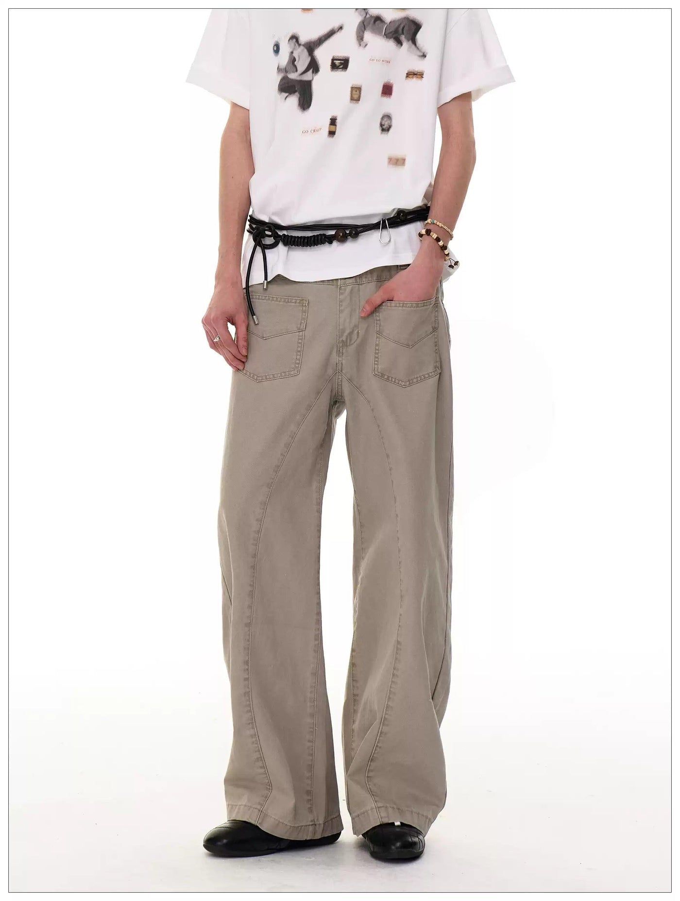 Front Pockets Versatile Workwear Jeans