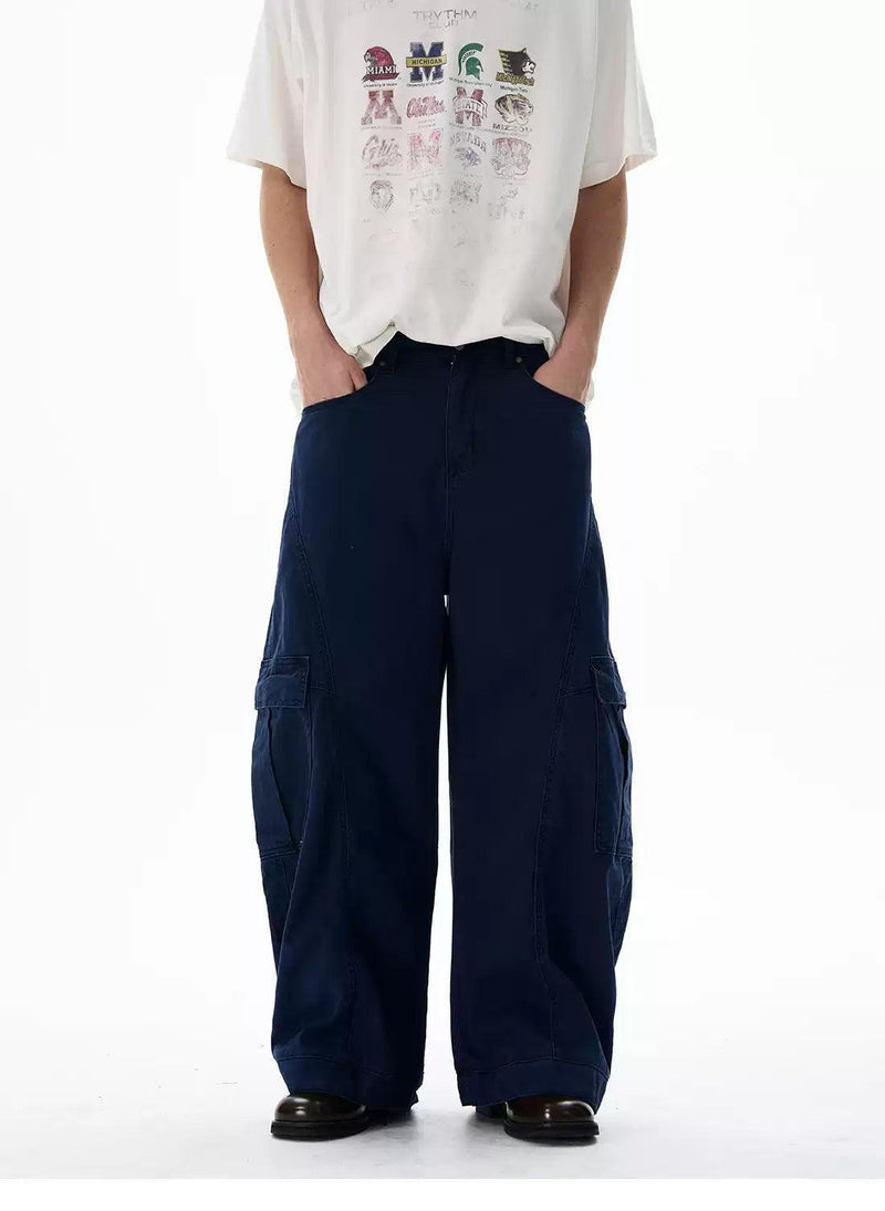 Structured Seam Cargo Jeans