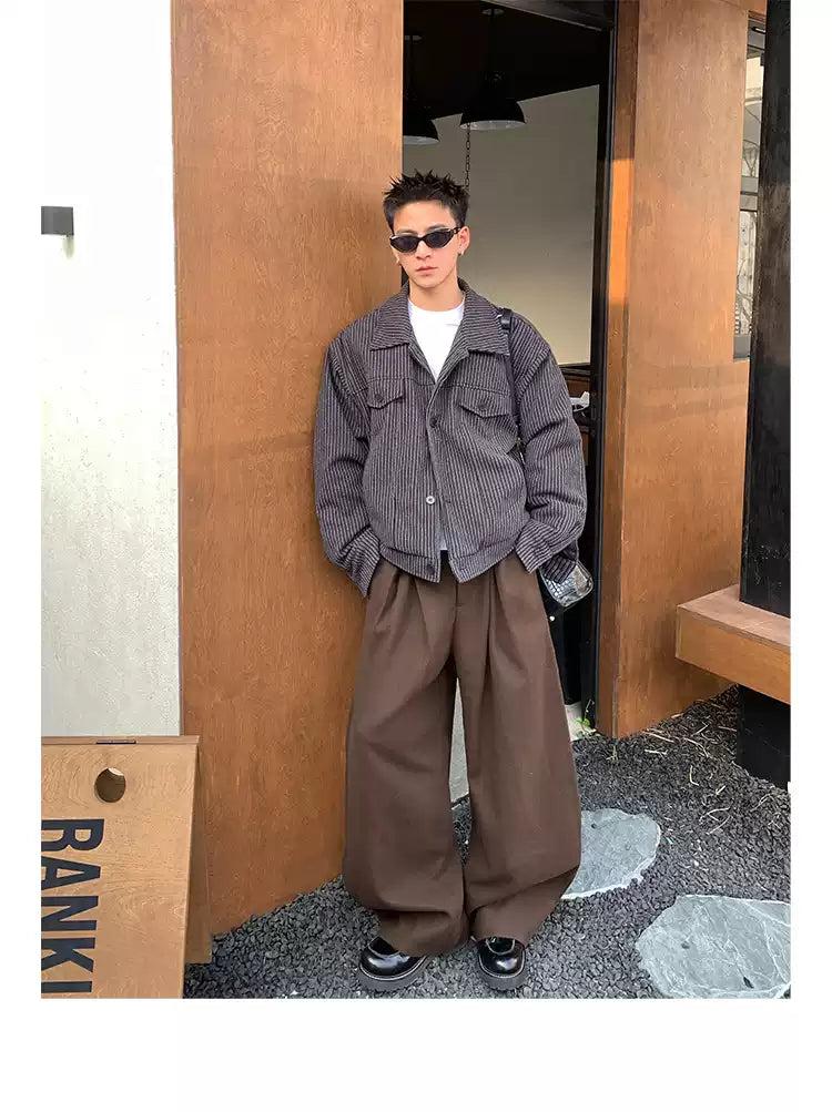 Pleated Baggy Fit Pants