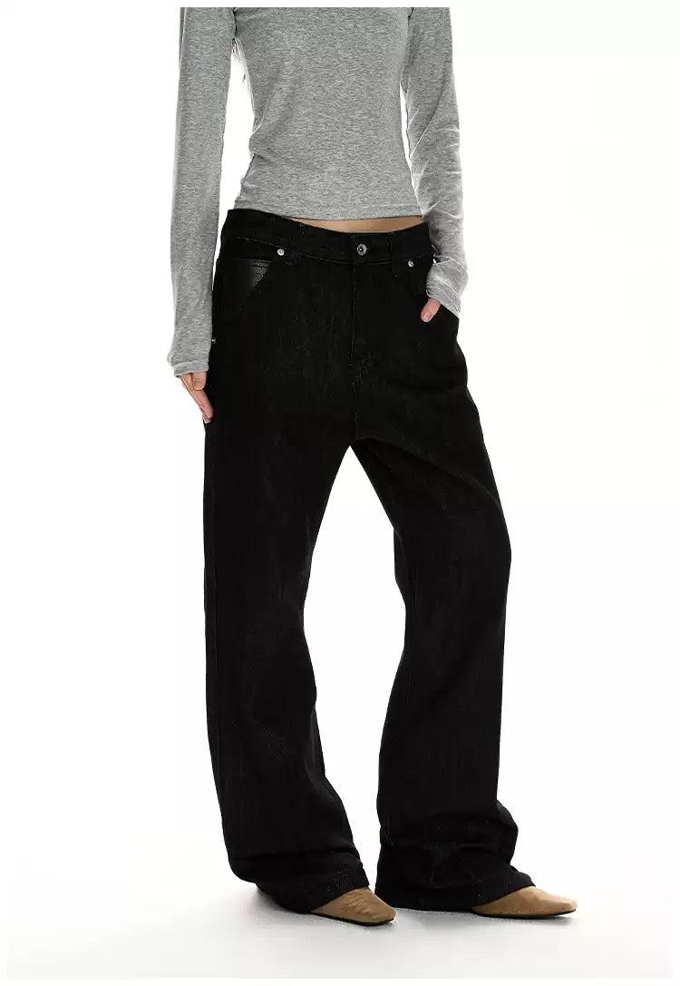 Embroidered Details Flared Jeans