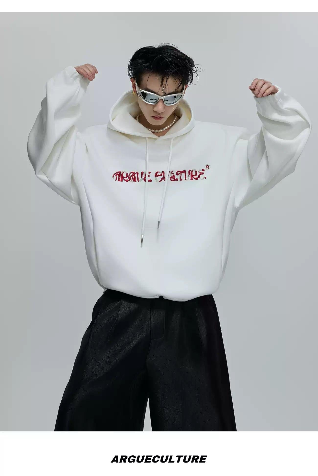 Distorted Logo Style Hoodie