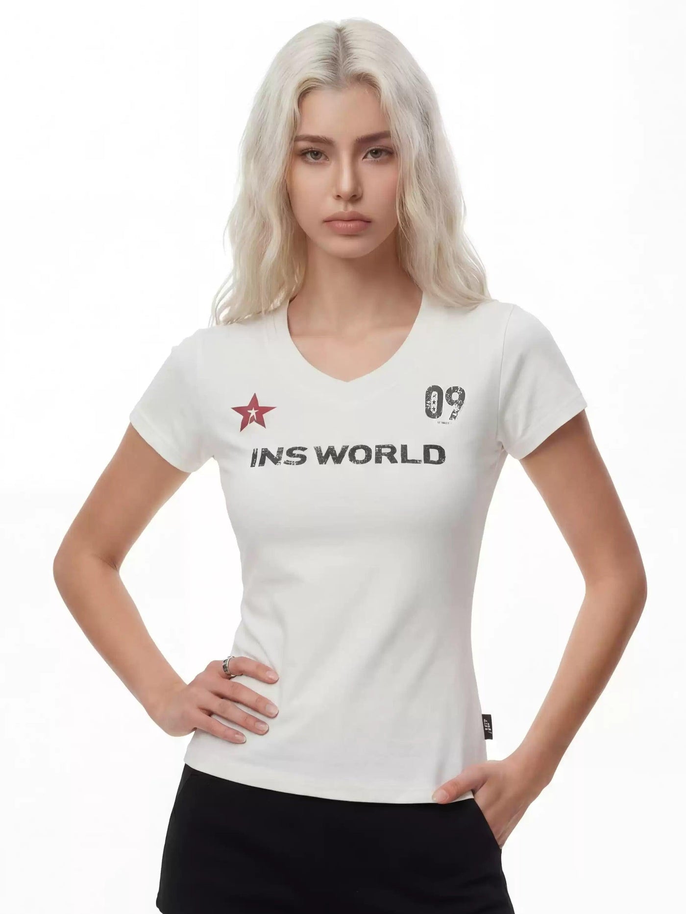 Graphic Print Cropped T-Shirt
