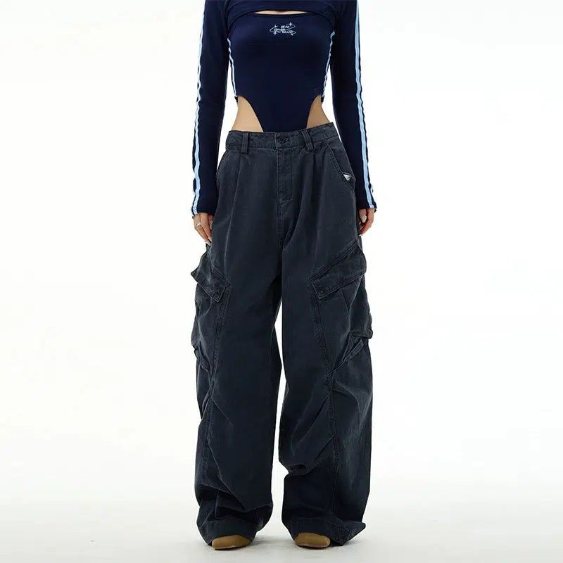 Slant Flap Pocket Cargo Pants