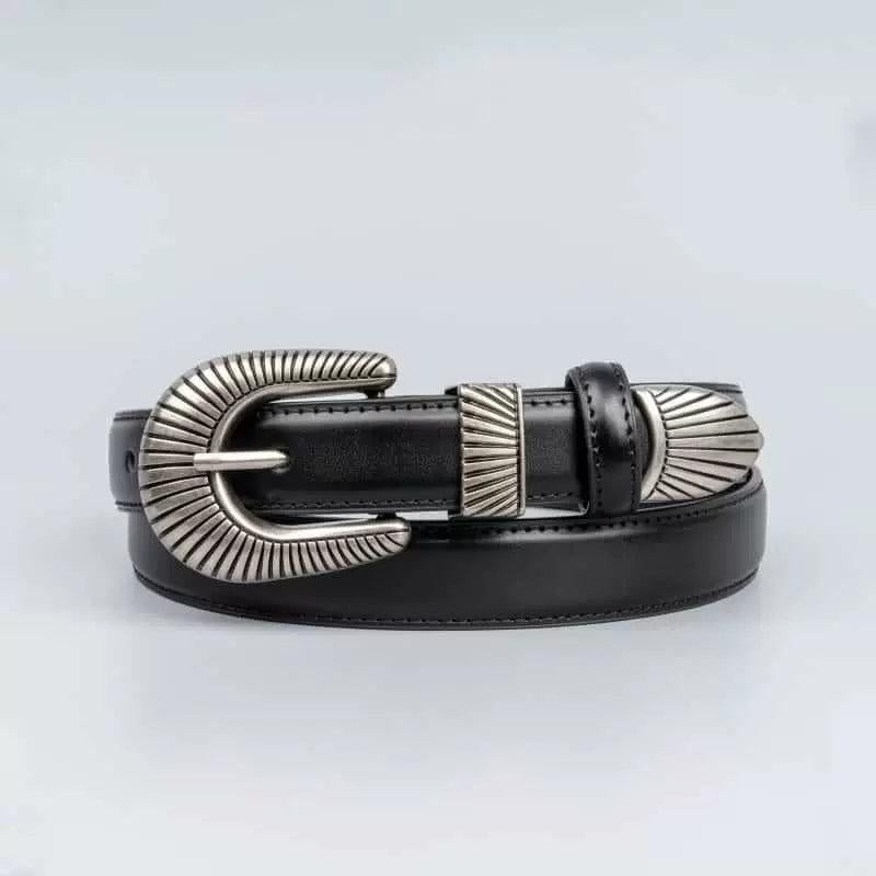 Retro Metal Buckle Belt