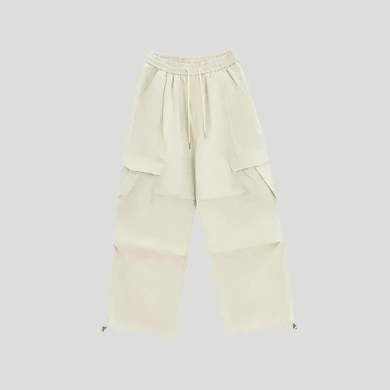 Pleated Multi-Pocket Cargo Pants