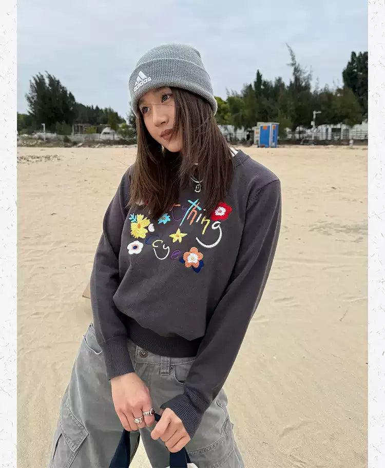 Everything Text Drawings Crewneck