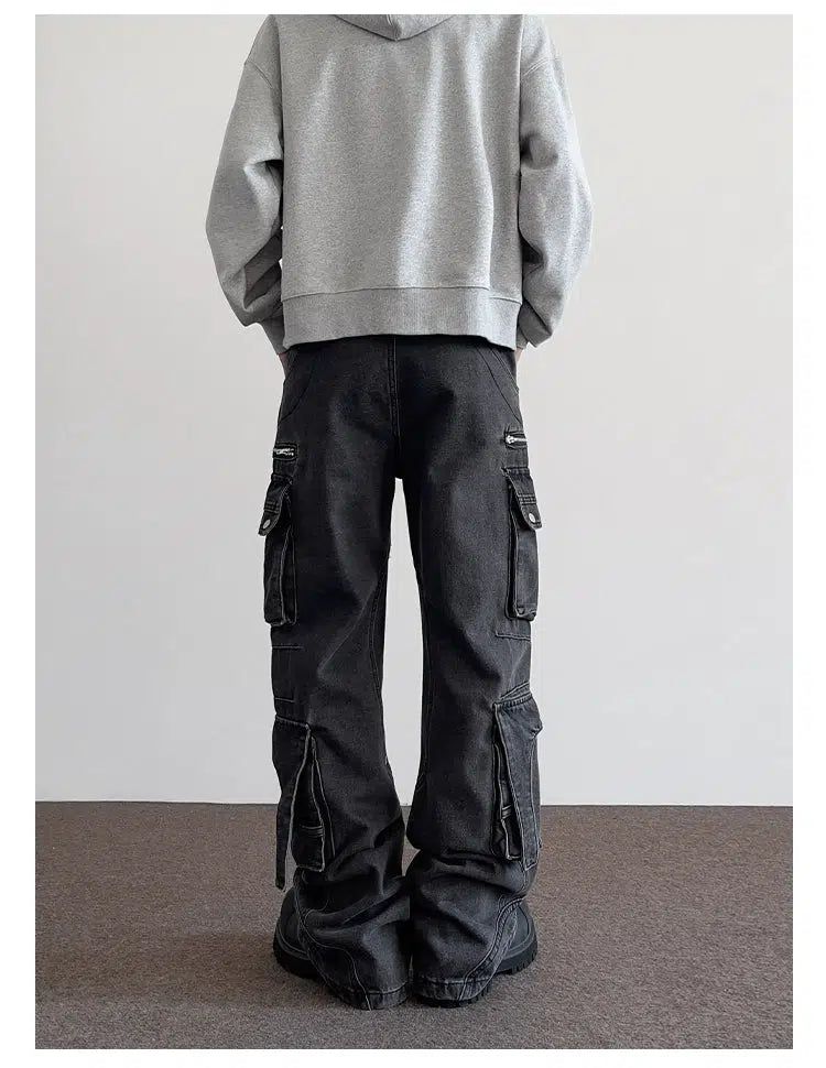 3D Pocket Regular Fit Cargo Jeans