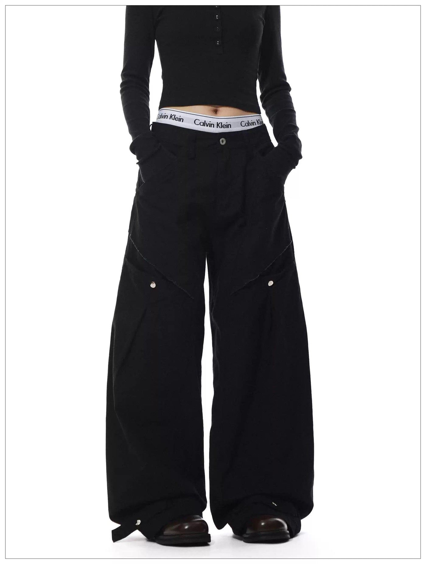 Side Pocket Loose Fit Cargo Pants