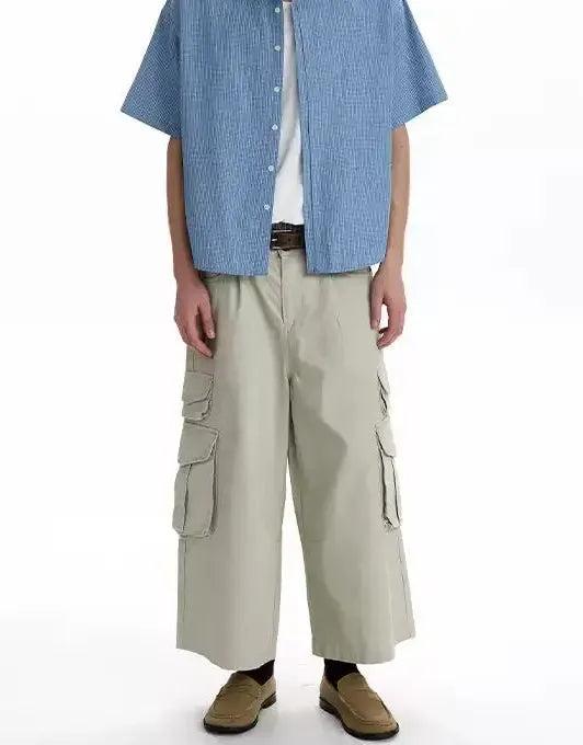 Workwear Wide Cargo Shorts