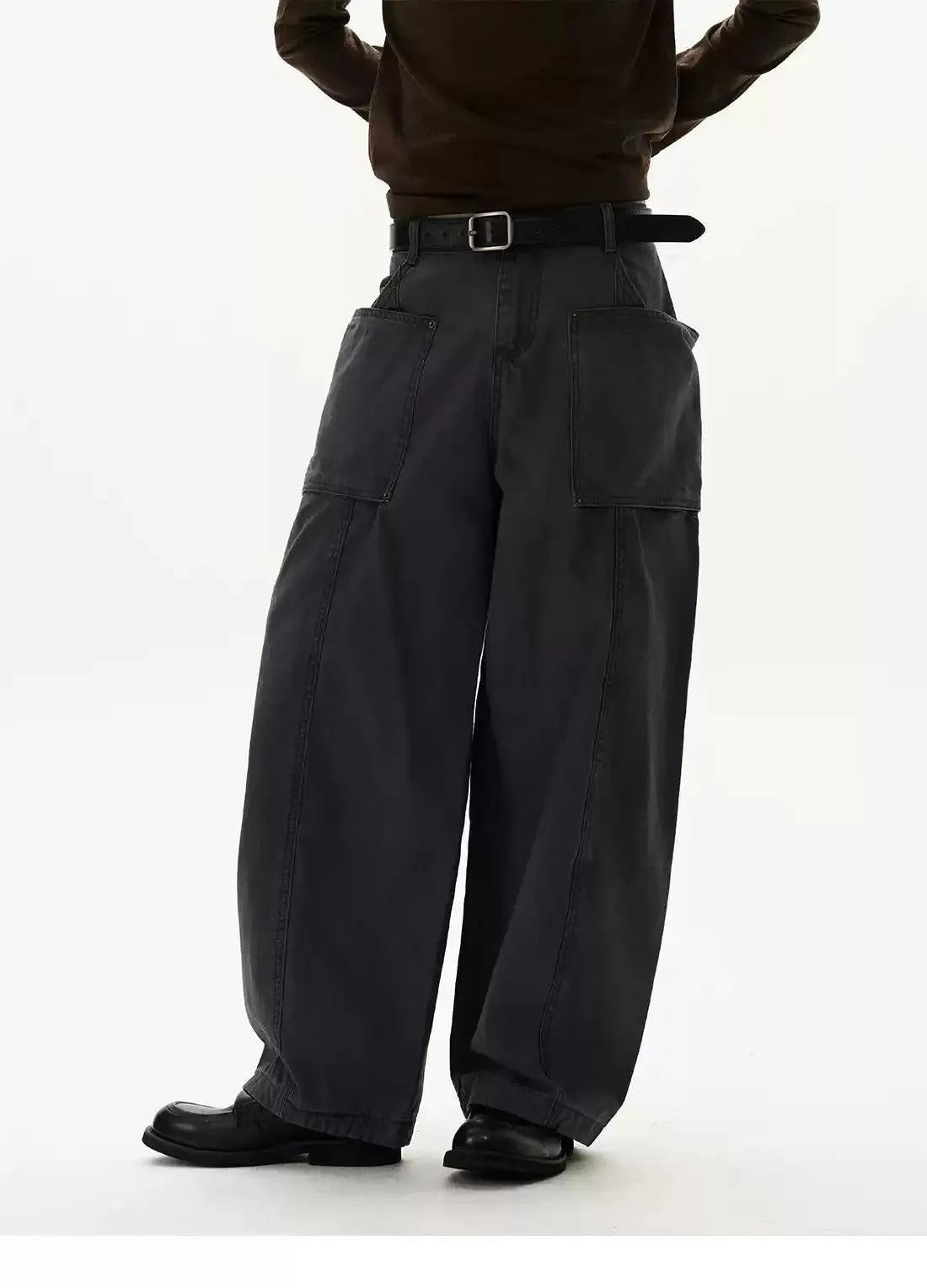 Side Pockets Straight Leg Jeans