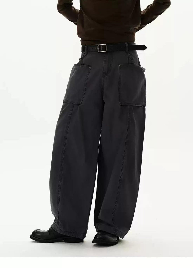 Side Pockets Straight Leg Jeans