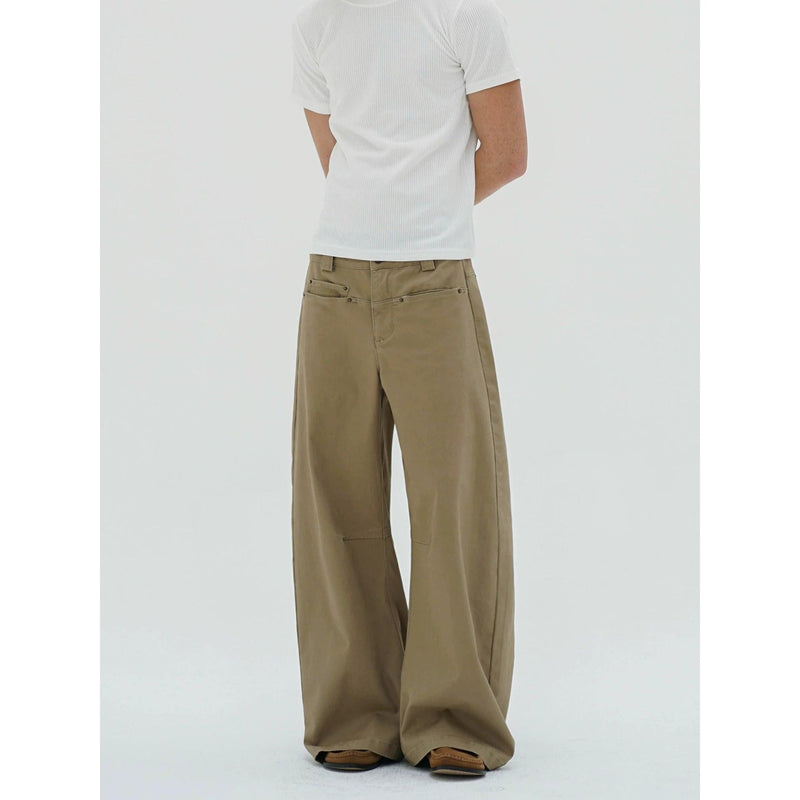 Versatile Pocket Detail Wide Pants