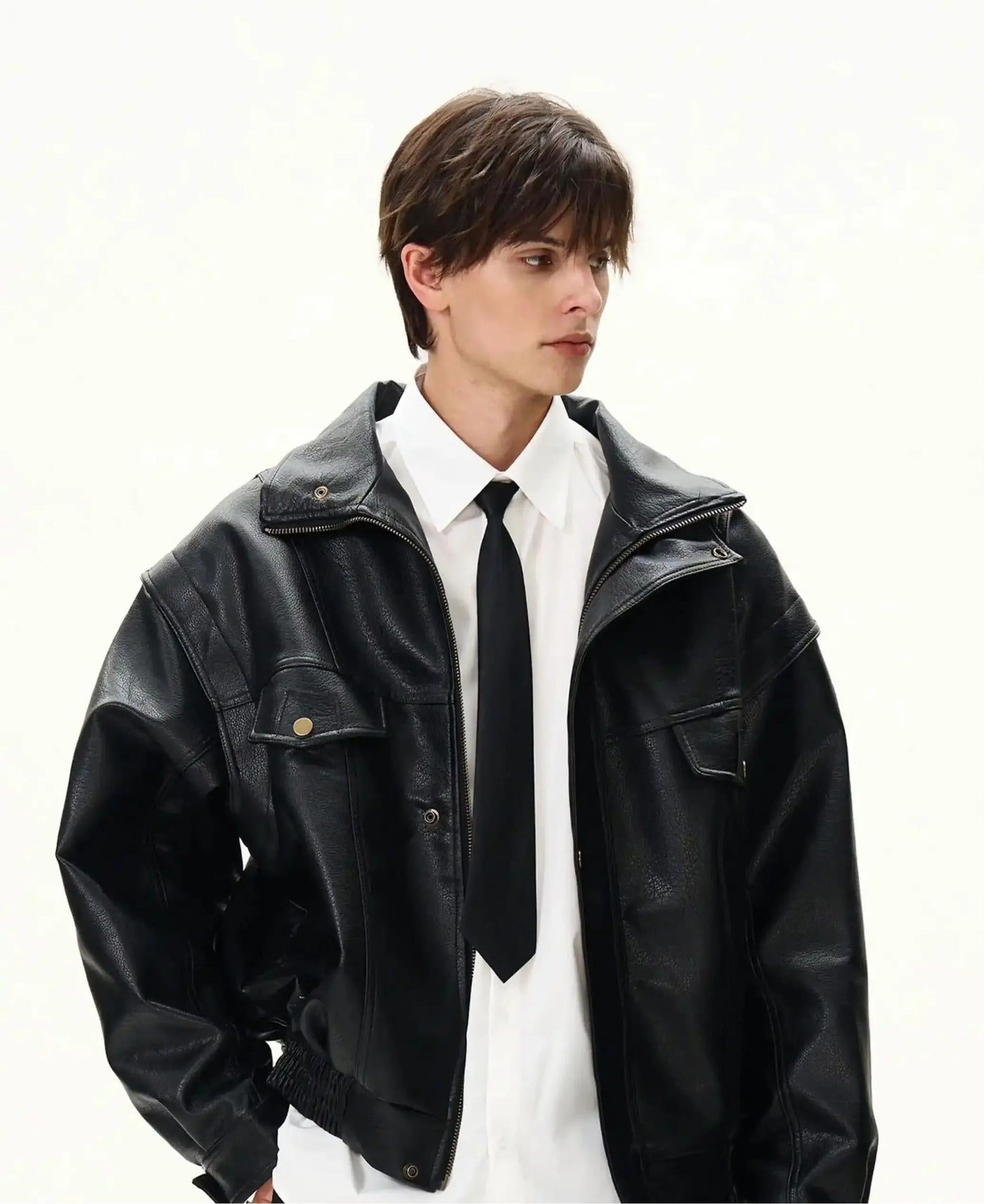 Retro Moto PU Leather Jacket