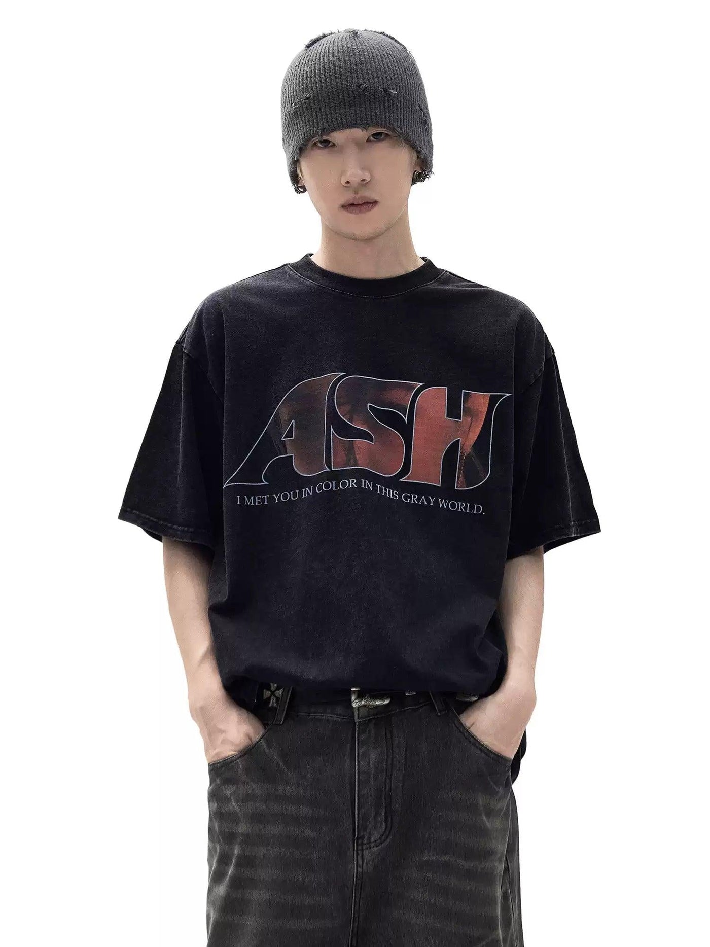 Ash Logo Print T-Shirt