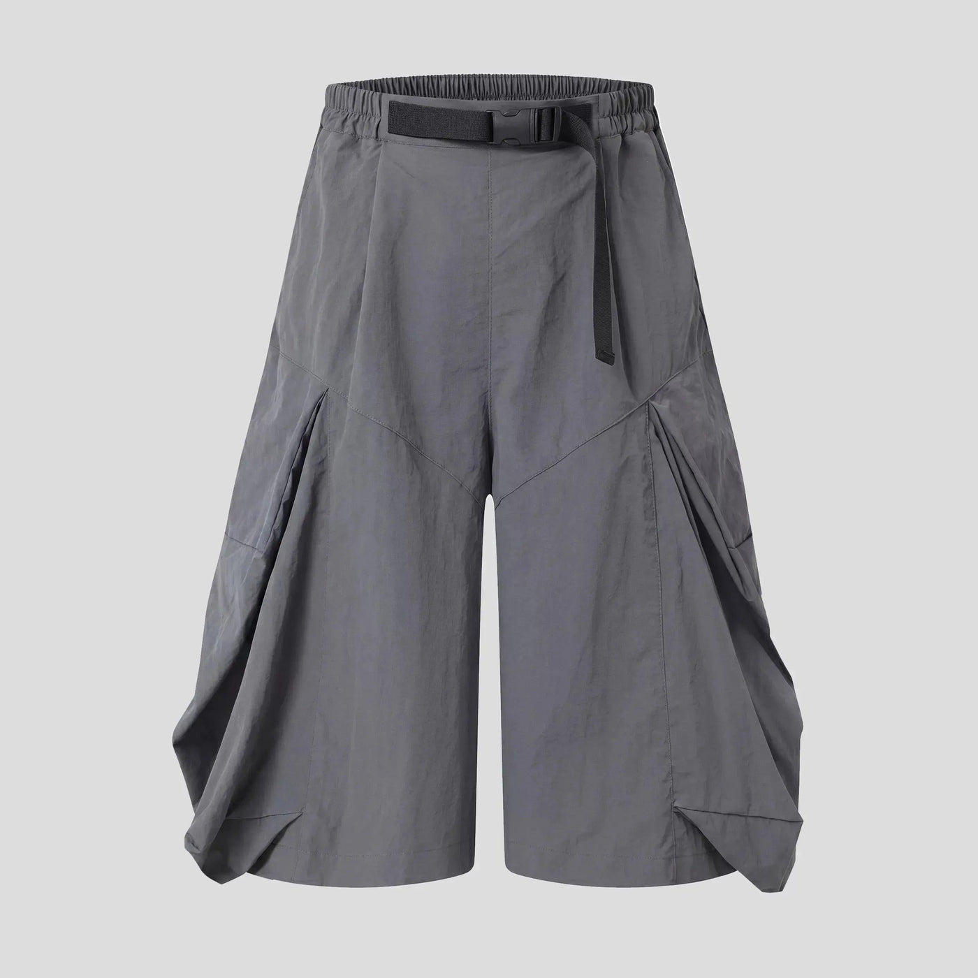 Drapey Wide Leg Cargo Shorts
