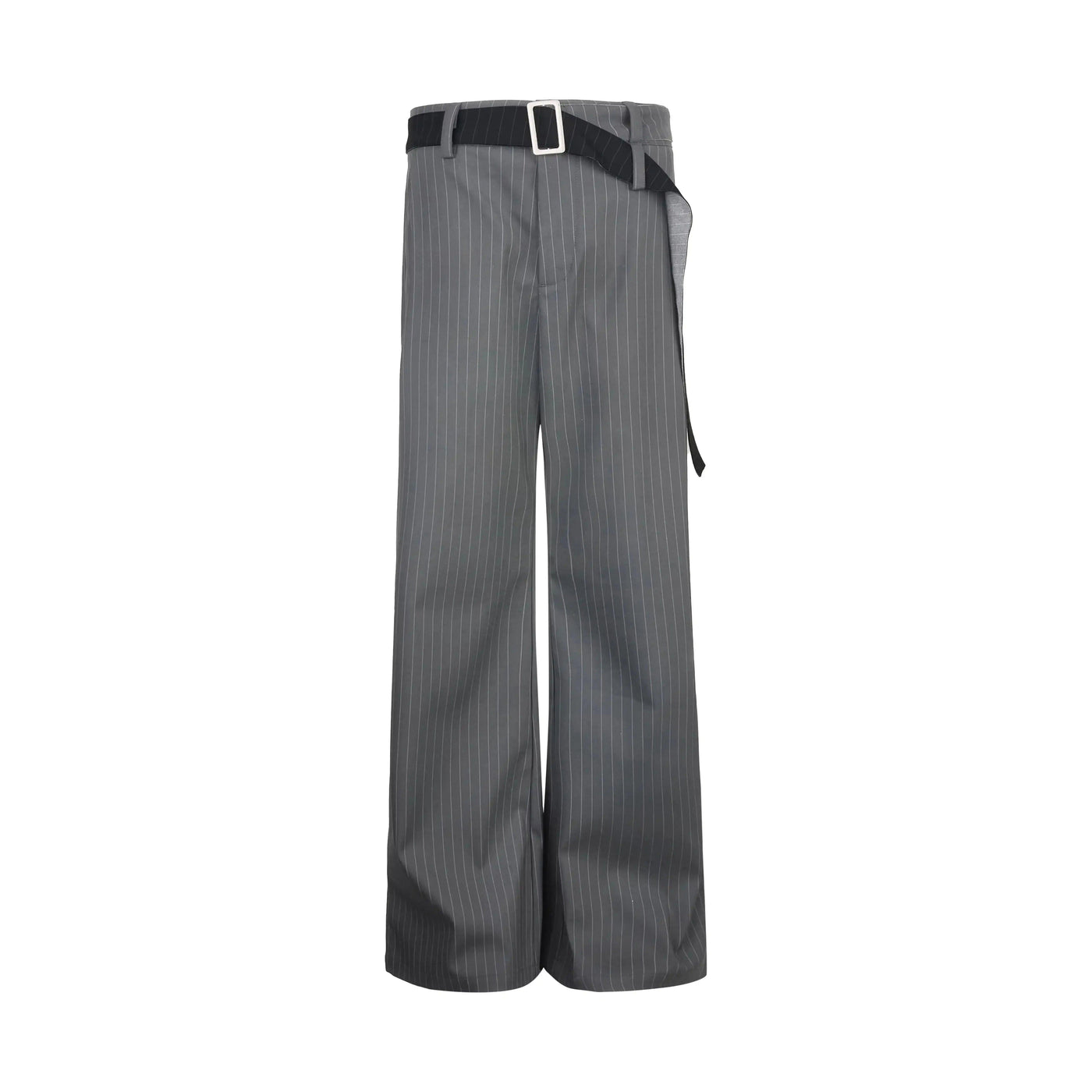 Subtle Striped Straight Leg Trousers