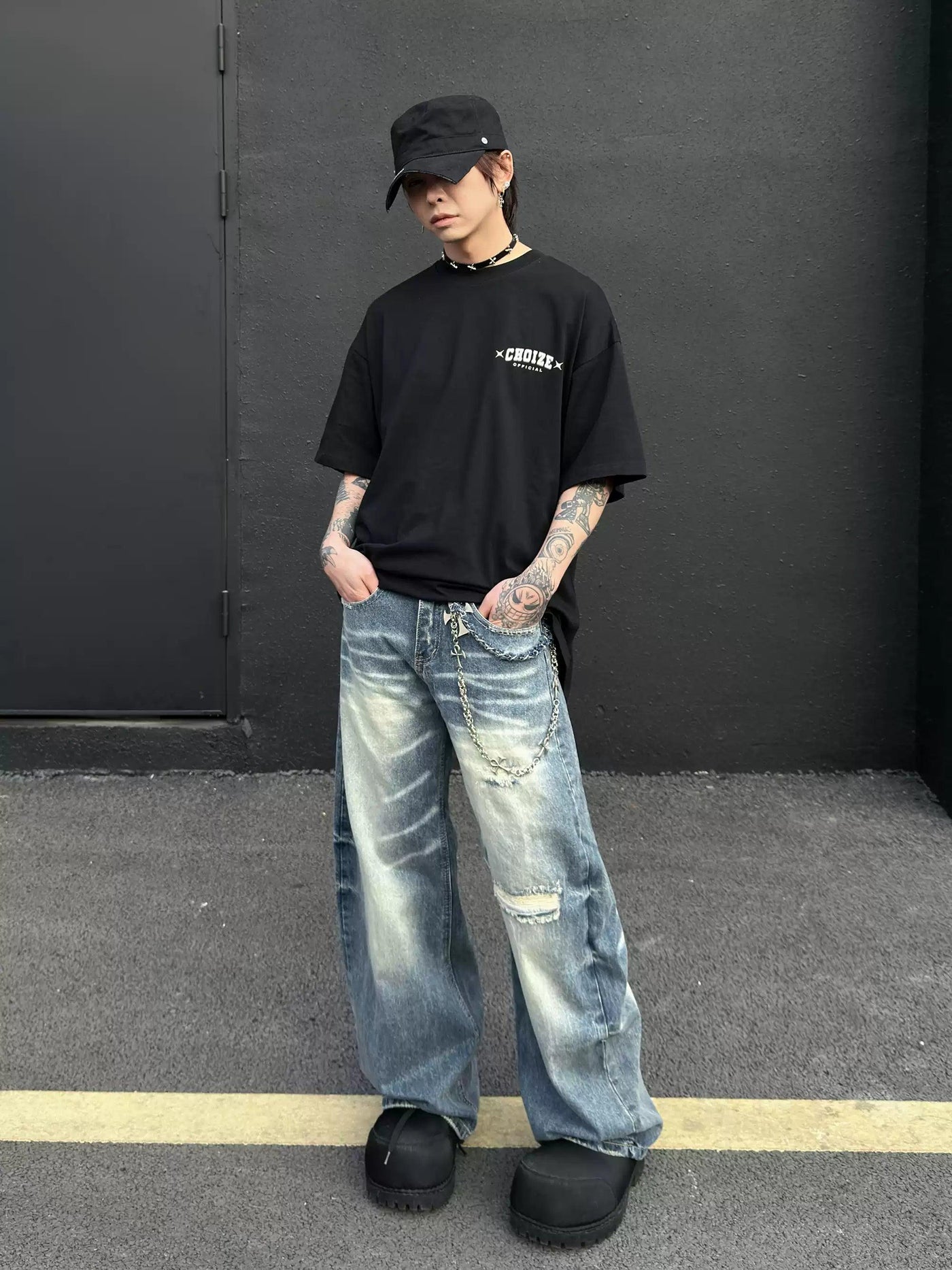 Artistic Logo Print T-Shirt