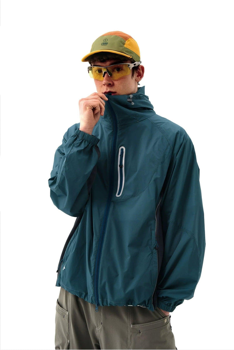 Lightweight UV-Protective Windbreaker Hooded Jacket