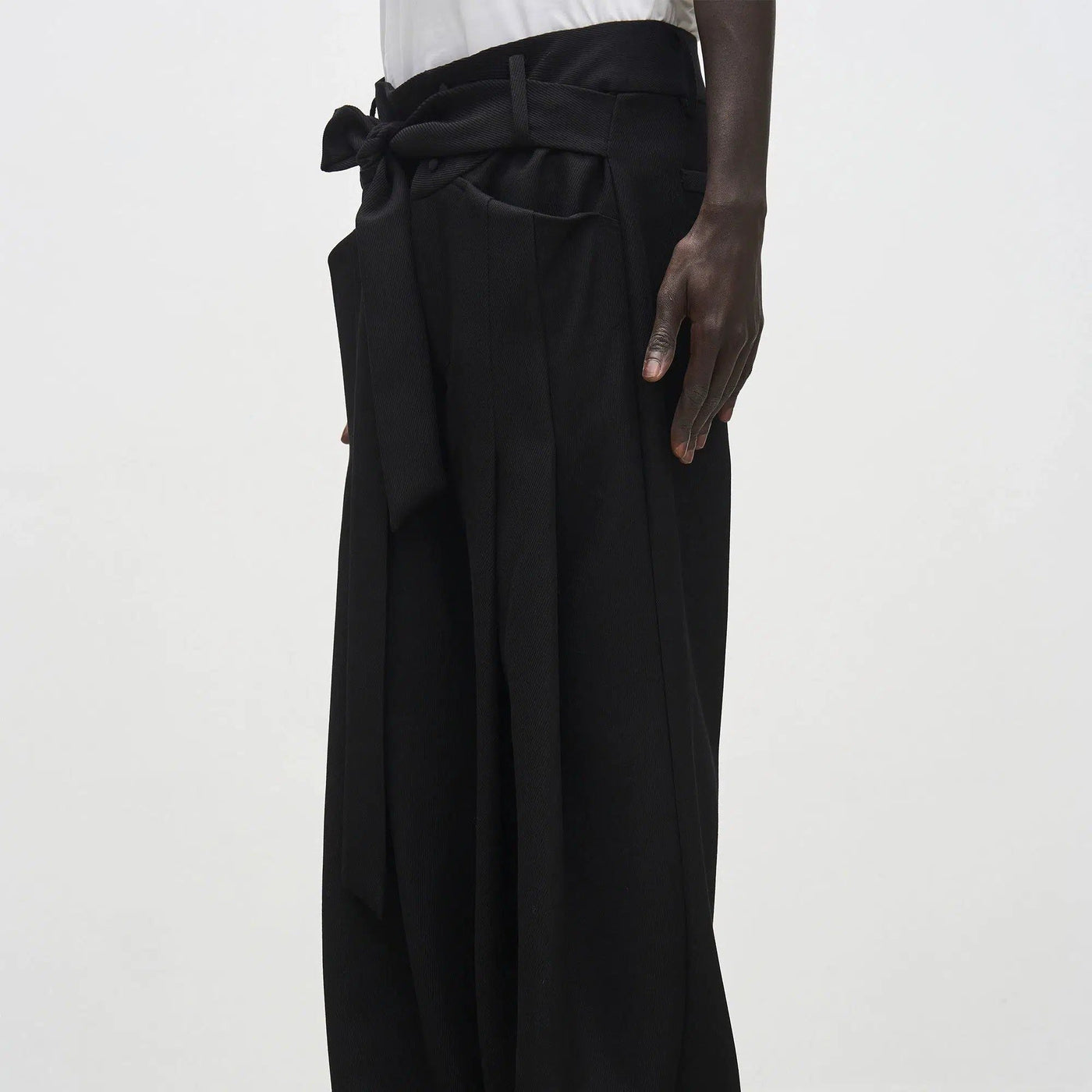 Cloth Belt Drapey Pants