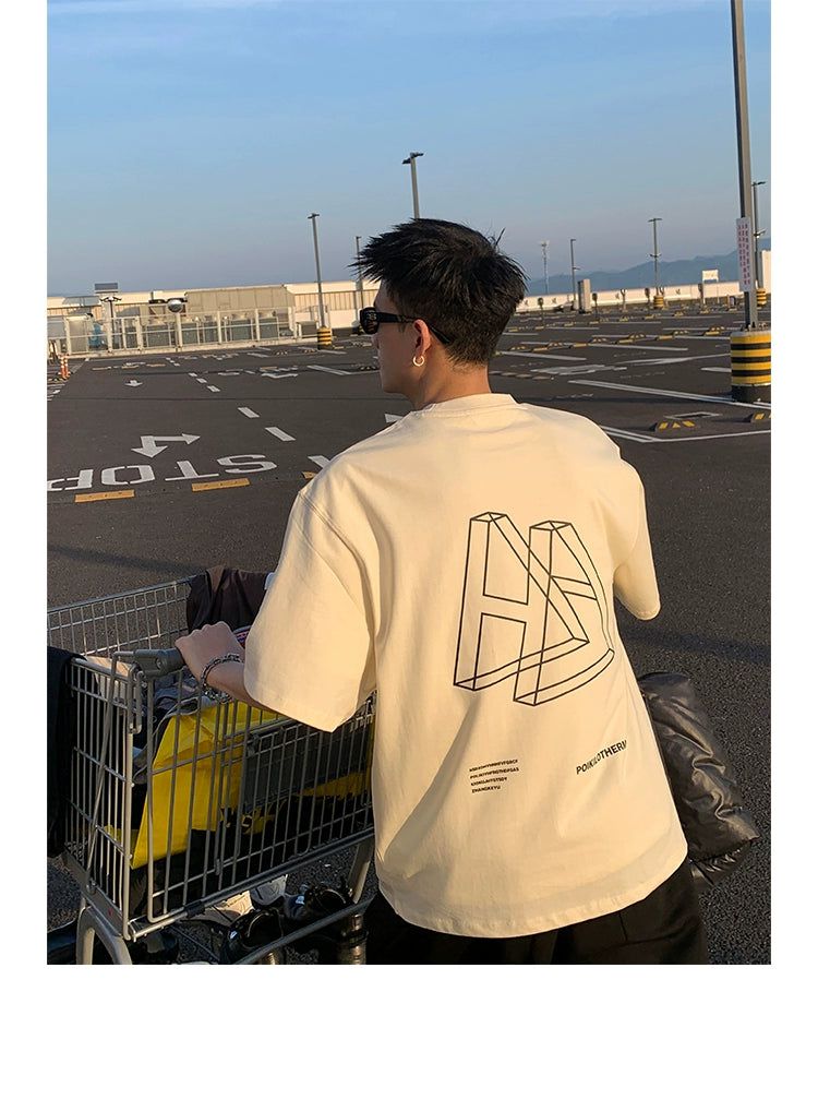 Lettered & Logo Graphic T-Shirt