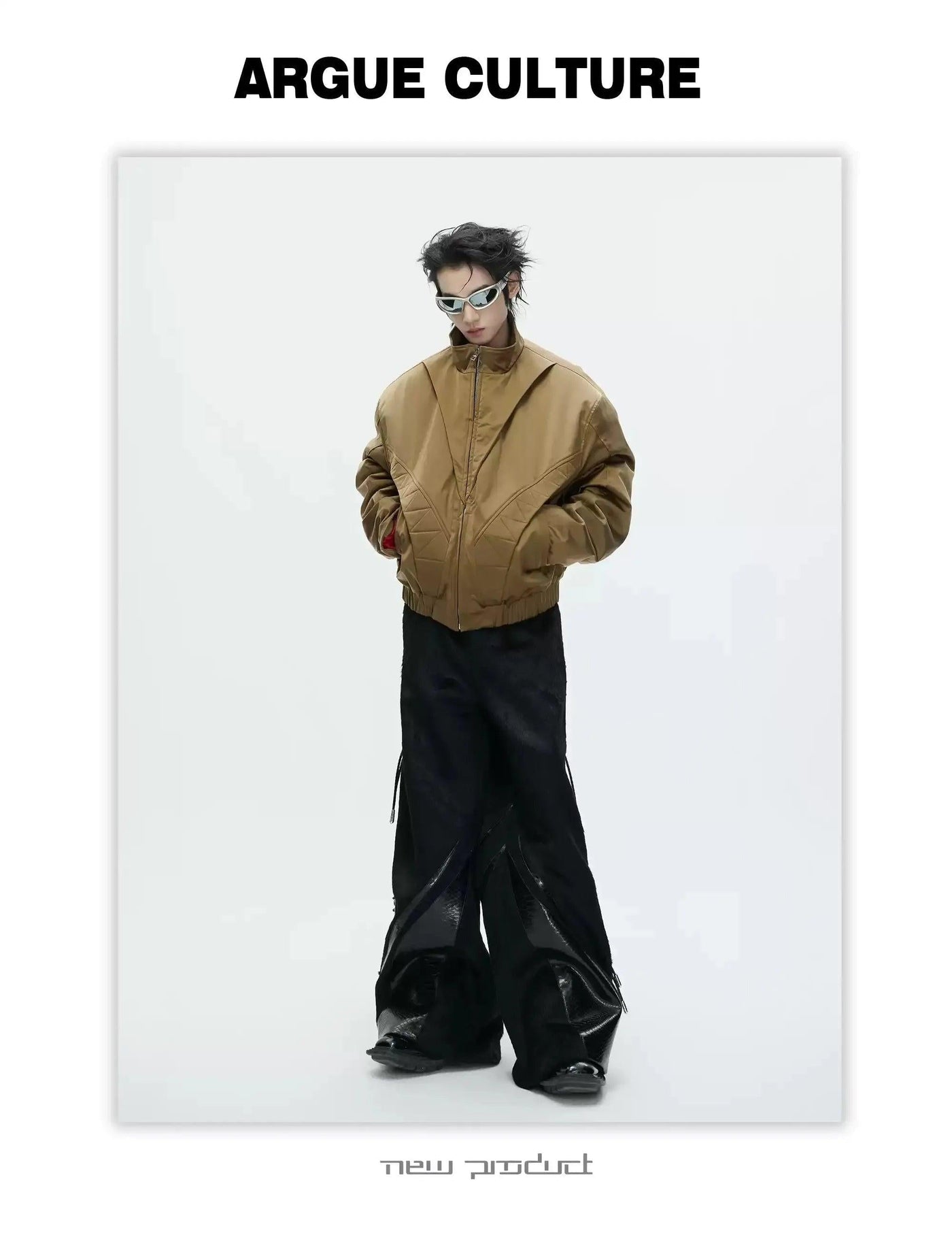 Structured Side Pockets Padded Jacket