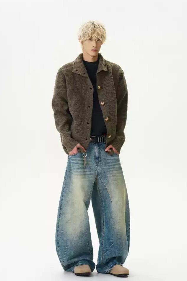 Big Buttons Slim Sweater