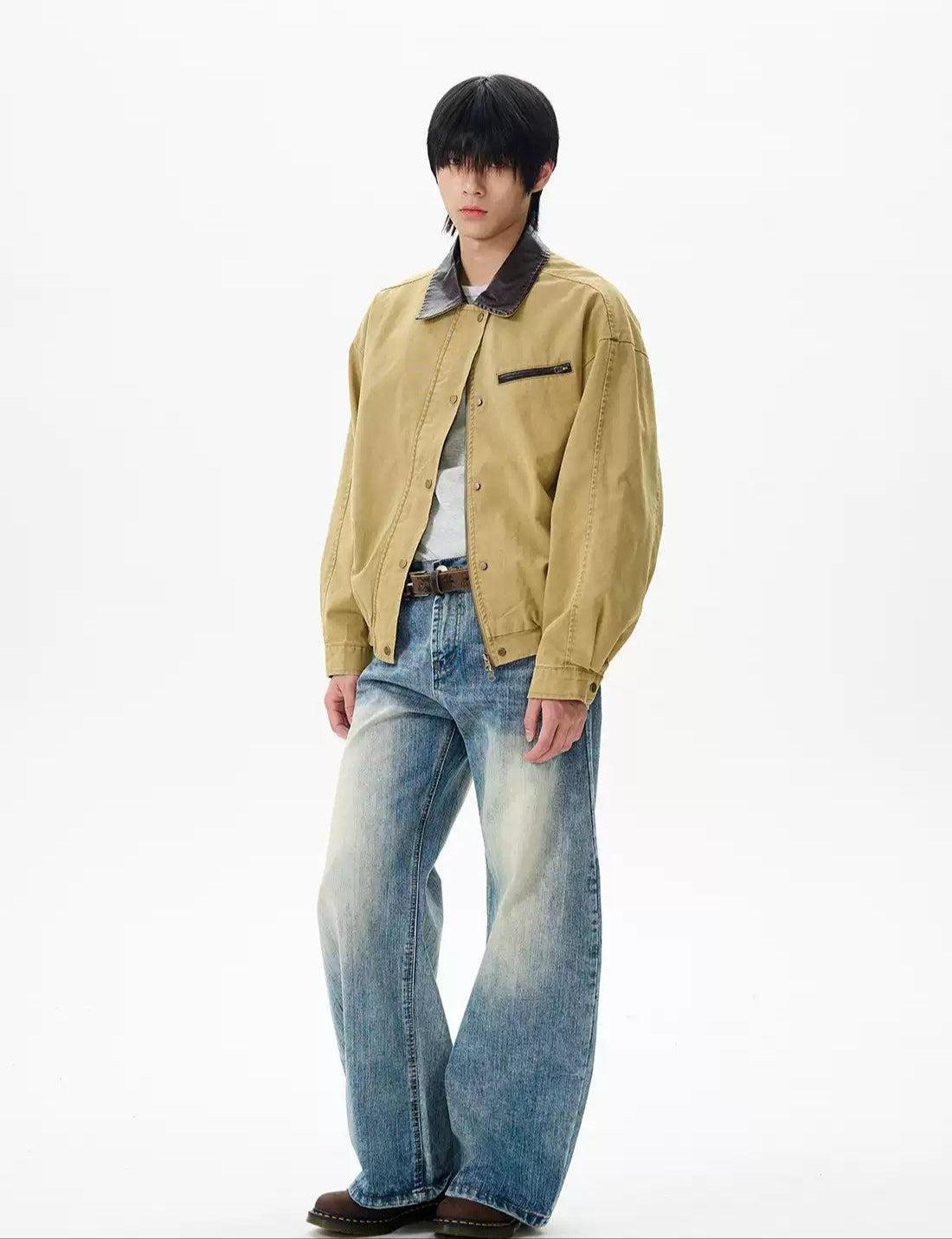 Faded Thigh Side Pockets Jeans