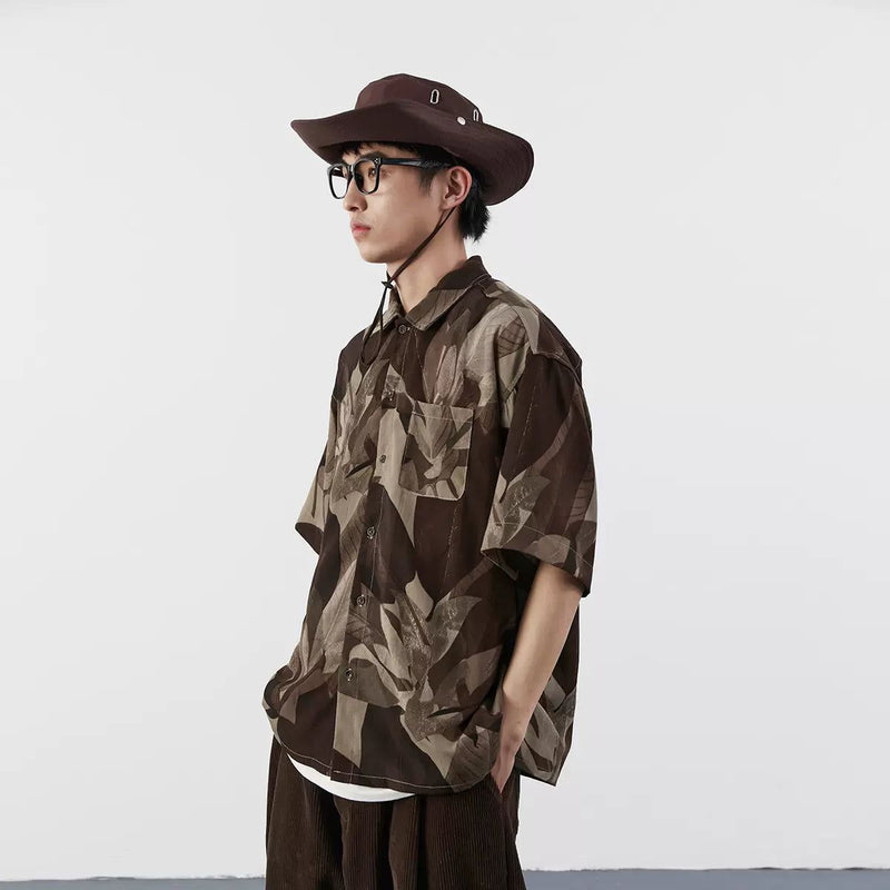 Abstract Leaves Detail Shirt