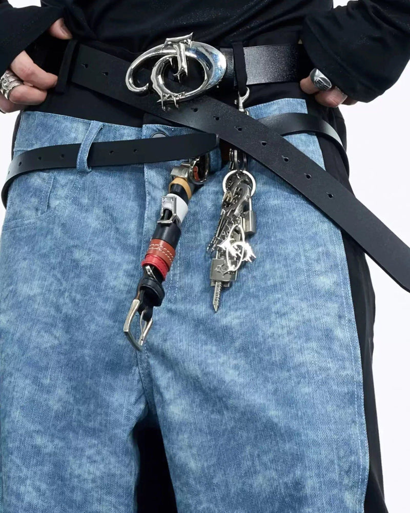 Metal Keys Detail Pants Chain
