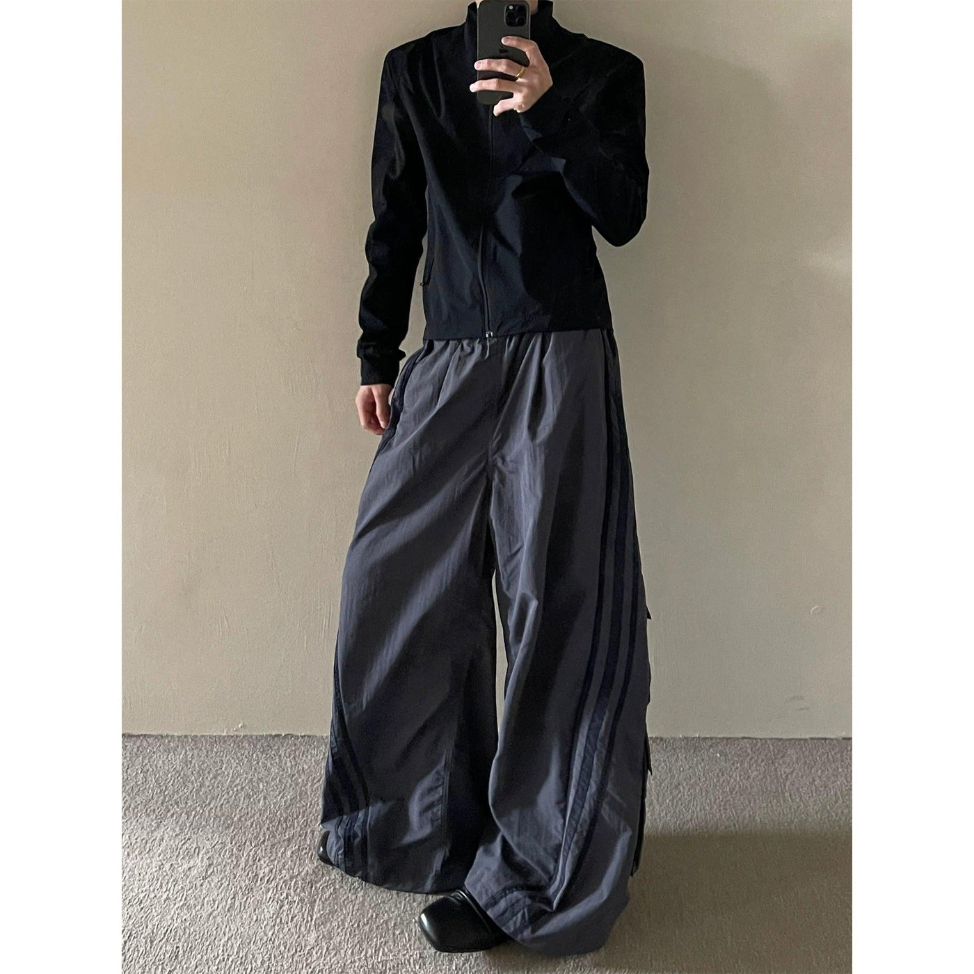 Striped Oversized Track Pants