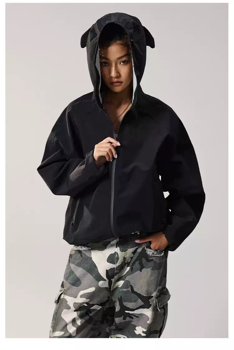 Reversible Futuristic Zippered Jacket